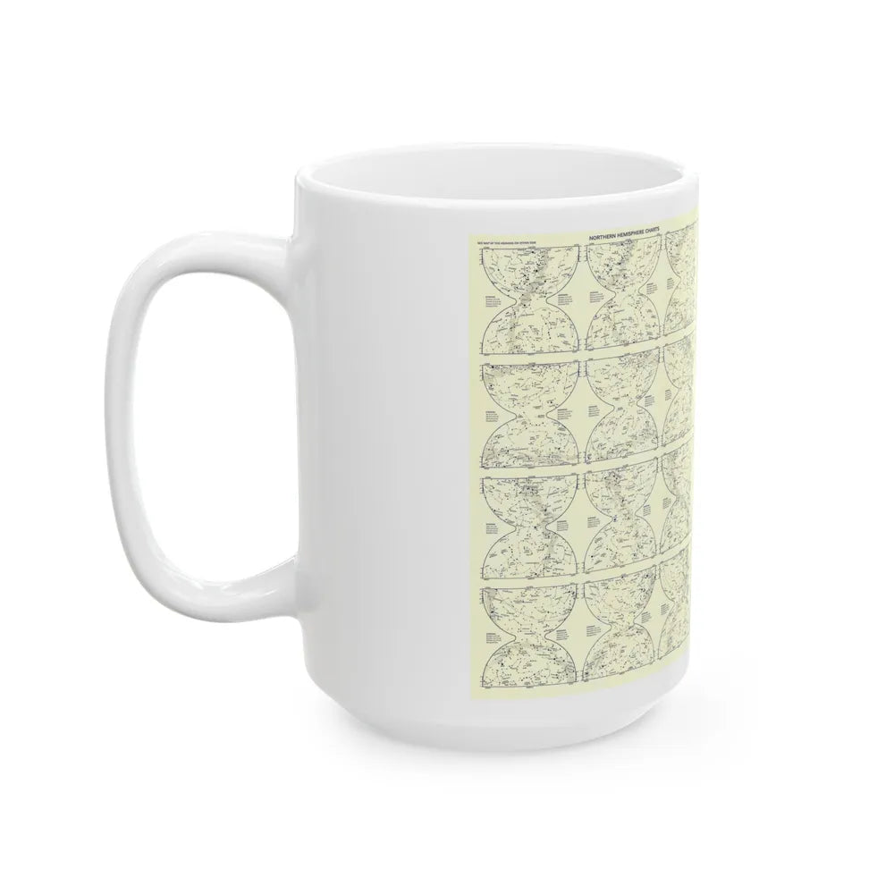 Heavens, The 2 (1957) (Map) White Coffee Mug-Go Mug Yourself