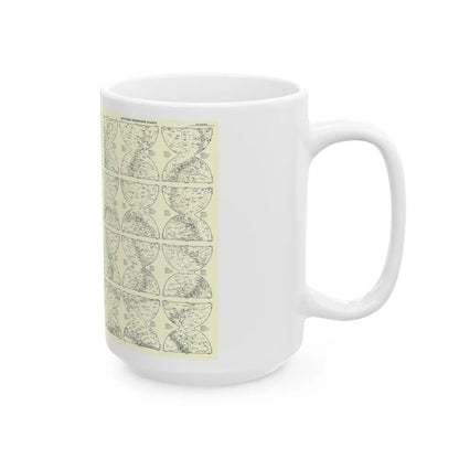 Heavens, The 2 (1957) (Map) White Coffee Mug-Go Mug Yourself