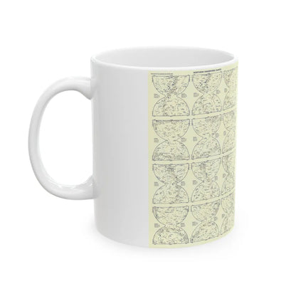 Heavens, The 2 (1957) (Map) White Coffee Mug-Go Mug Yourself