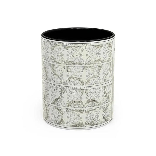 Heavens, The - Monthly Star Charts (1970) (Map) Accent Coffee Mug 11oz Black - Go Mug Yourself