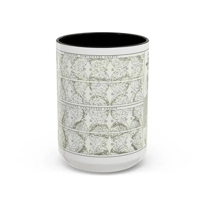 Heavens, The - Monthly Star Charts (1970) (Map) Accent Coffee Mug 15oz Black - Go Mug Yourself