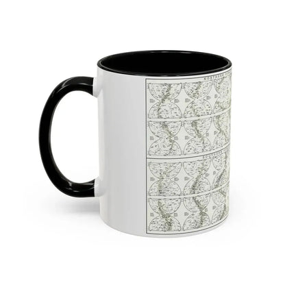Heavens, The - Monthly Star Charts (1970) (Map) Accent Coffee Mug - Go Mug Yourself