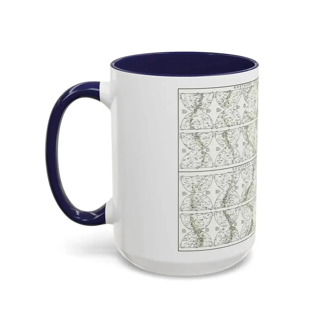 Heavens, The - Monthly Star Charts (1970) (Map) Accent Coffee Mug - Go Mug Yourself