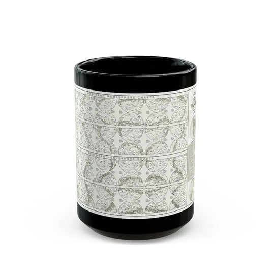 Heavens, The - Monthly Star Charts (1970) (Map) Black Coffee Mug 15oz - Go Mug Yourself