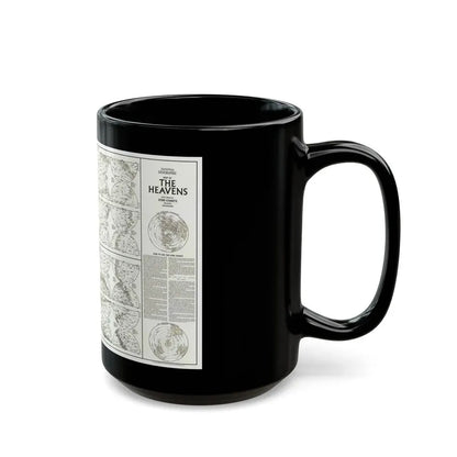 Heavens, The - Monthly Star Charts (1970) (Map) Black Coffee Mug - Go Mug Yourself