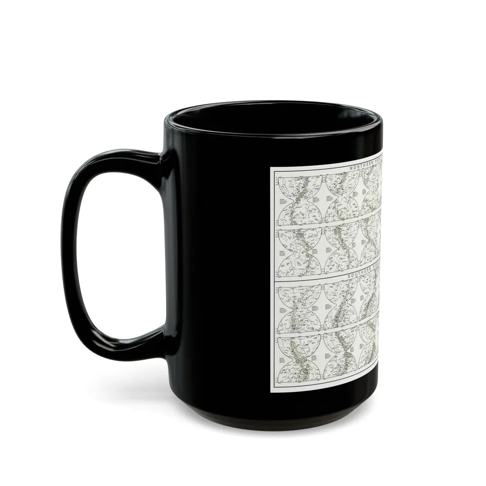 Heavens, The - Monthly Star Charts (1970) (Map) Black Coffee Mug-Go Mug Yourself