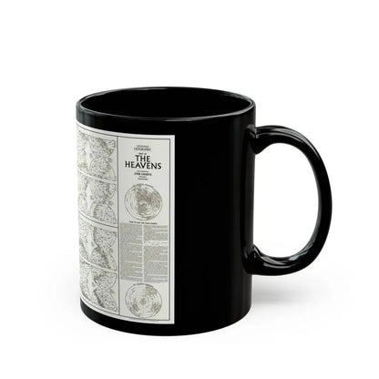 Heavens, The - Monthly Star Charts (1970) (Map) Black Coffee Mug - Go Mug Yourself