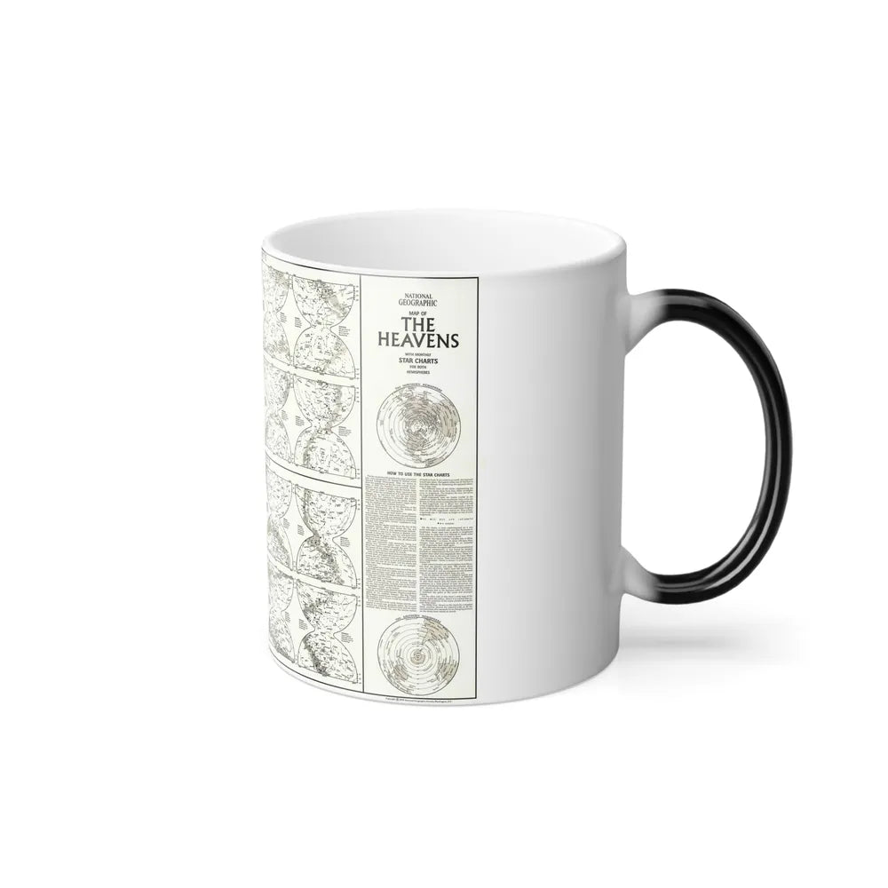 Heavens, The - Monthly Star Charts (1970) (Map) Color Changing Mug 11oz-Go Mug Yourself