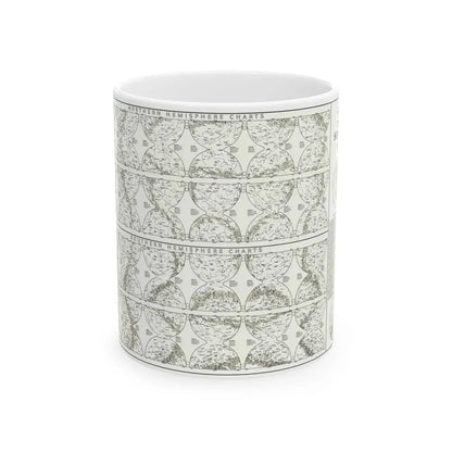 Heavens, The - Monthly Star Charts (1970) (Map) White Coffee Mug 11oz - Go Mug Yourself
