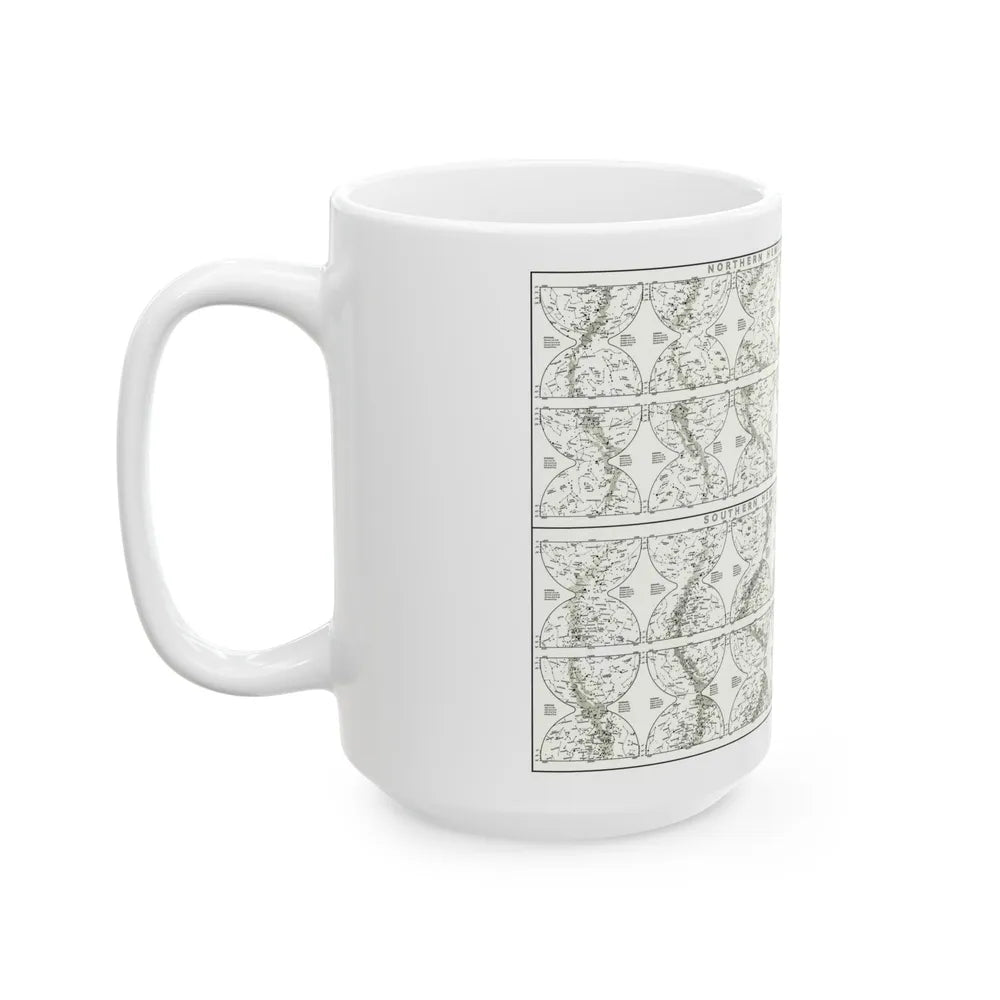 Heavens, The - Monthly Star Charts (1970) (Map) White Coffee Mug-Go Mug Yourself