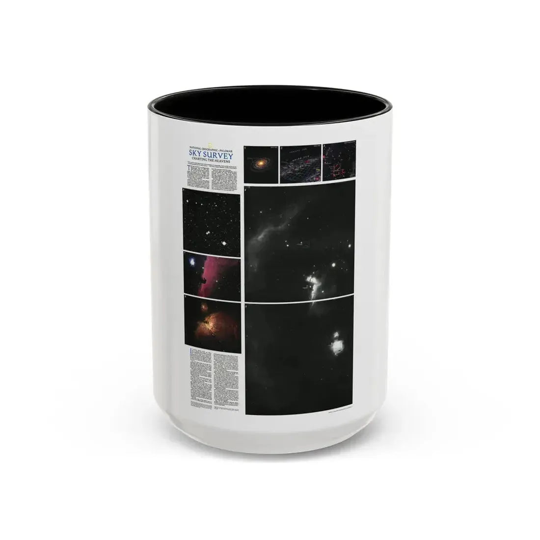 Heavens, The - Palomar Sky Survey (1983) (Map) Accent Coffee Mug 15oz Black - Go Mug Yourself