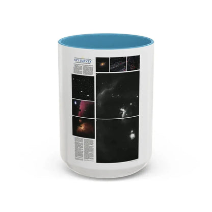 Heavens, The - Palomar Sky Survey (1983) (Map) Accent Coffee Mug 15oz Light Blue - Go Mug Yourself
