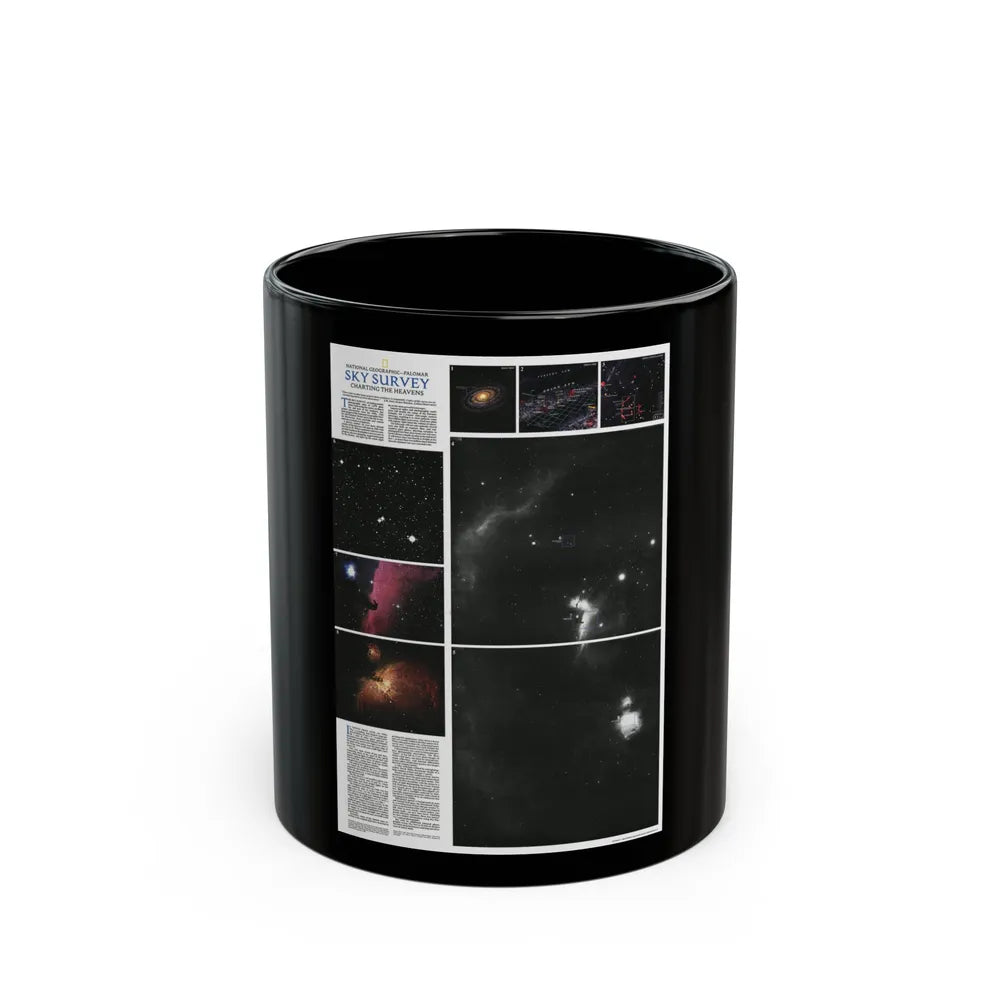 Heavens, The - Palomar Sky Survey (1983) (Map) Black Coffee Mug-11oz-Go Mug Yourself