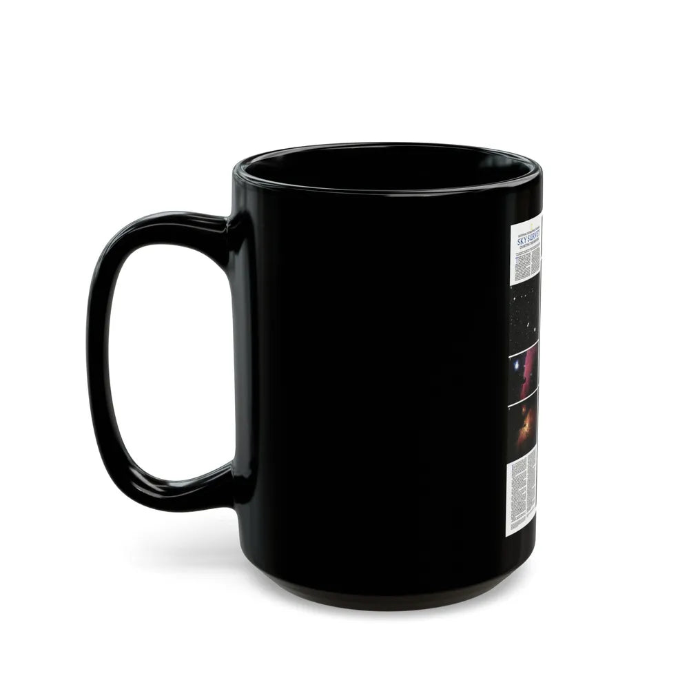 Heavens, The - Palomar Sky Survey (1983) (Map) Black Coffee Mug-Go Mug Yourself