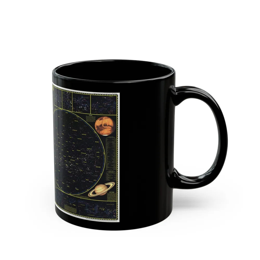 Heavens. The (1970) (Map) Black Coffee Mug-Go Mug Yourself