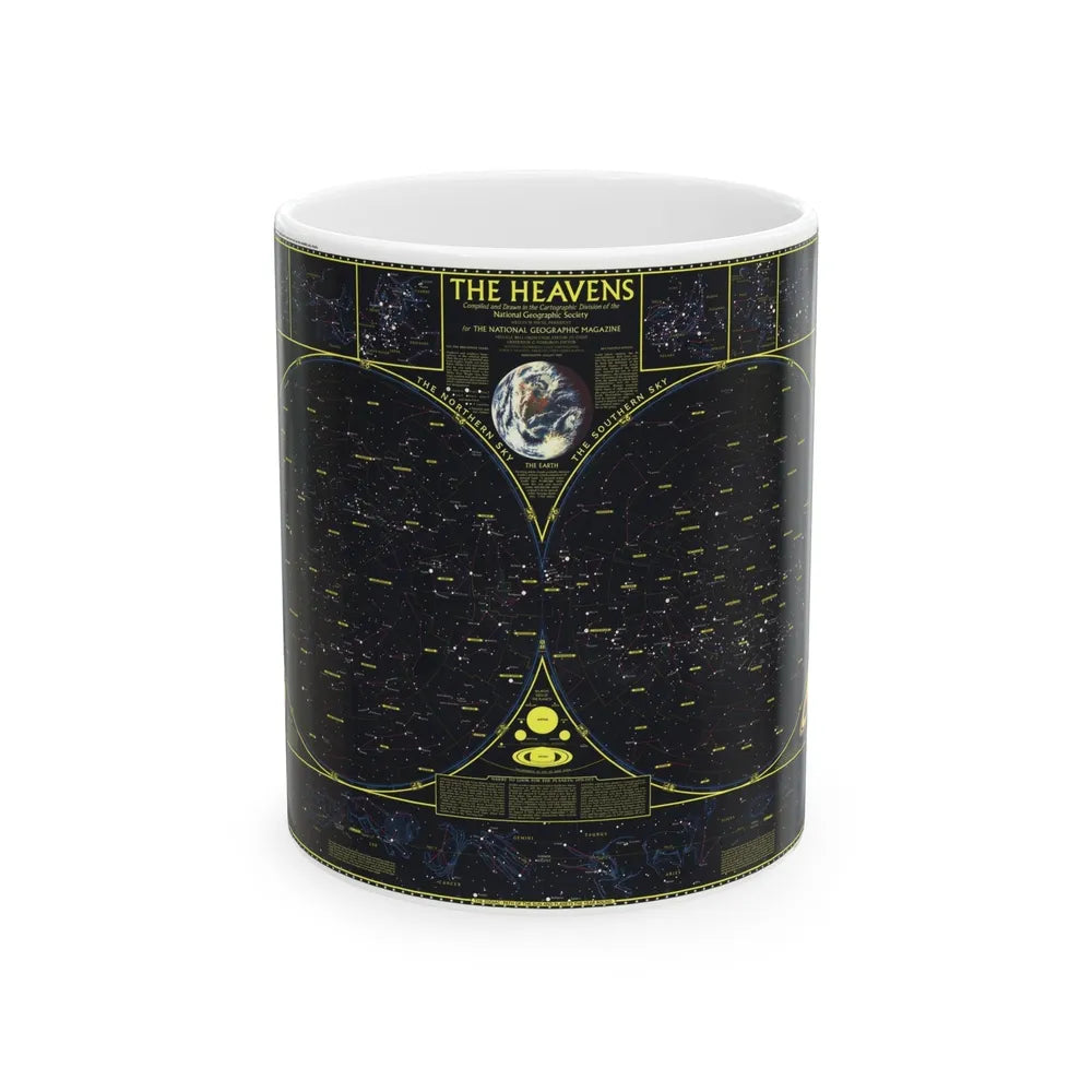 Heavens. The (1970) (Map) White Coffee Mug-11oz-Go Mug Yourself