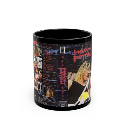 HEAVY PETTIN THE VIDEO (VHS COVER) - Black Coffee Mug-11oz-Go Mug Yourself