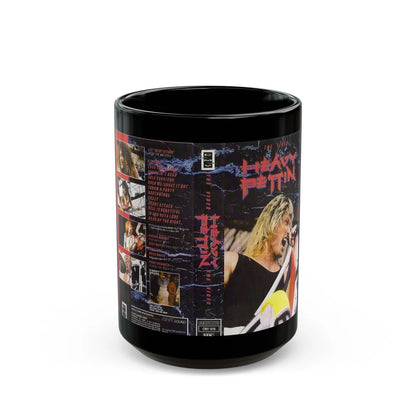 HEAVY PETTIN THE VIDEO (VHS COVER) - Black Coffee Mug-15oz-Go Mug Yourself