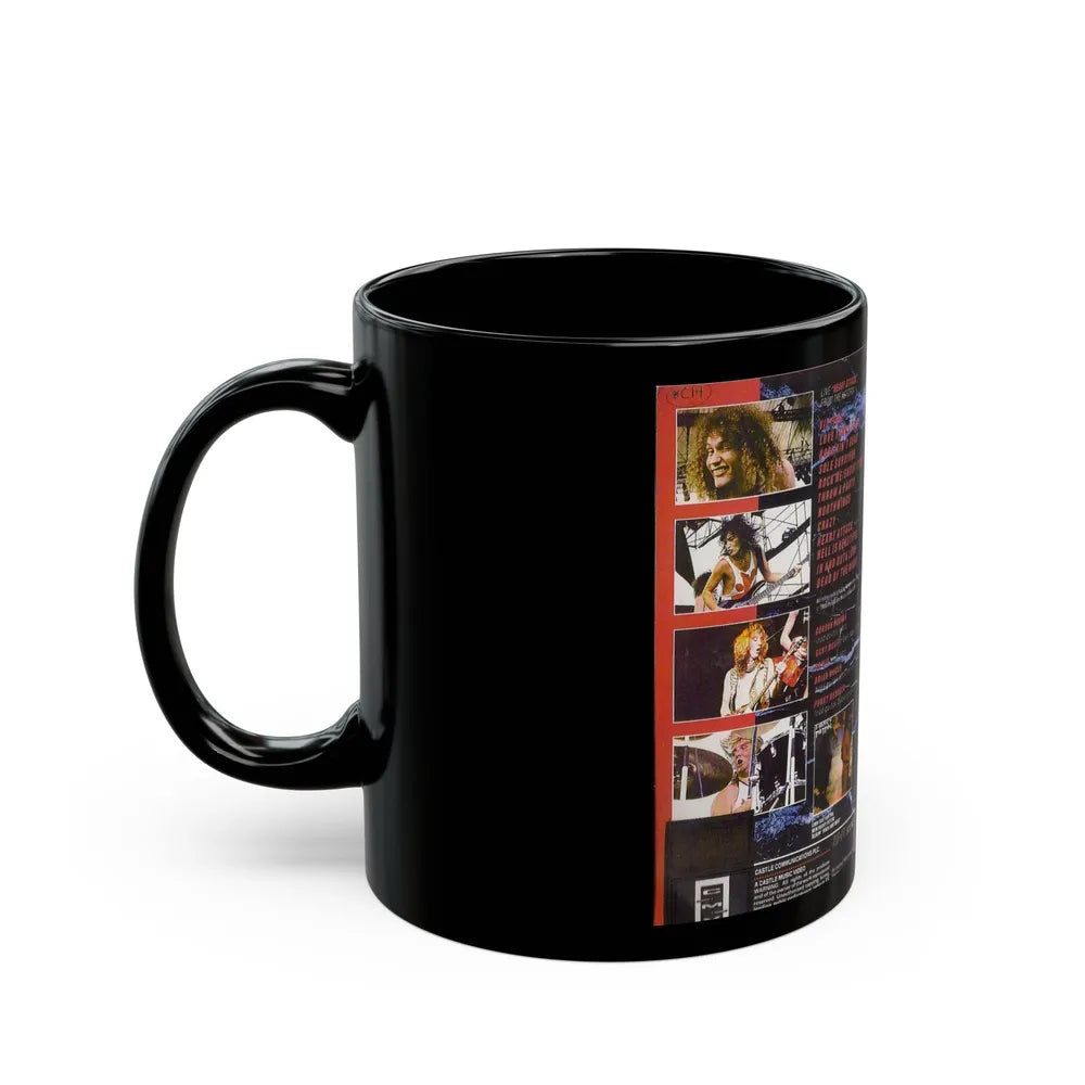 HEAVY PETTIN THE VIDEO (VHS COVER) - Black Coffee Mug-Go Mug Yourself