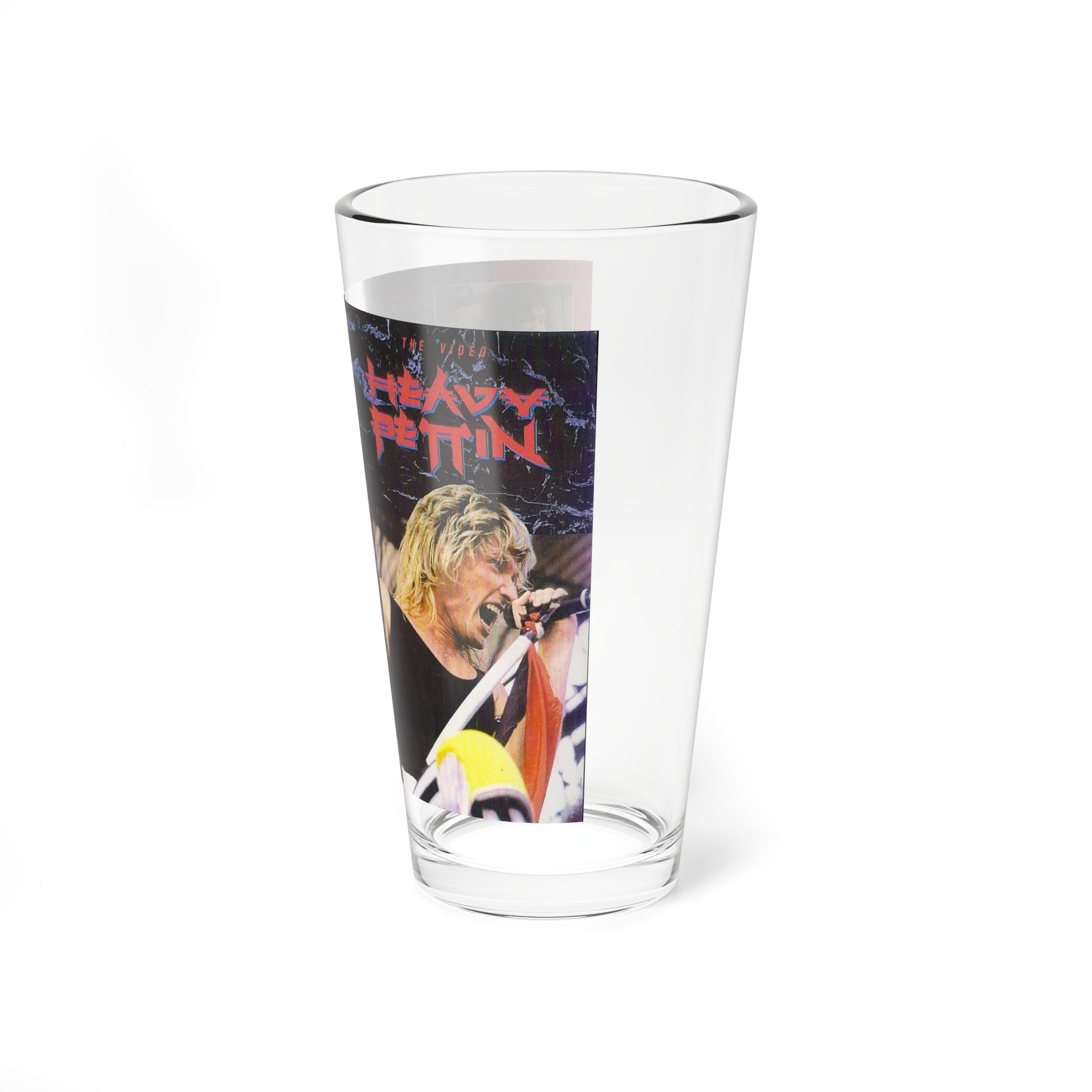 HEAVY PETTIN THE VIDEO (VHS COVER) Pint Glass 16oz-Go Mug Yourself