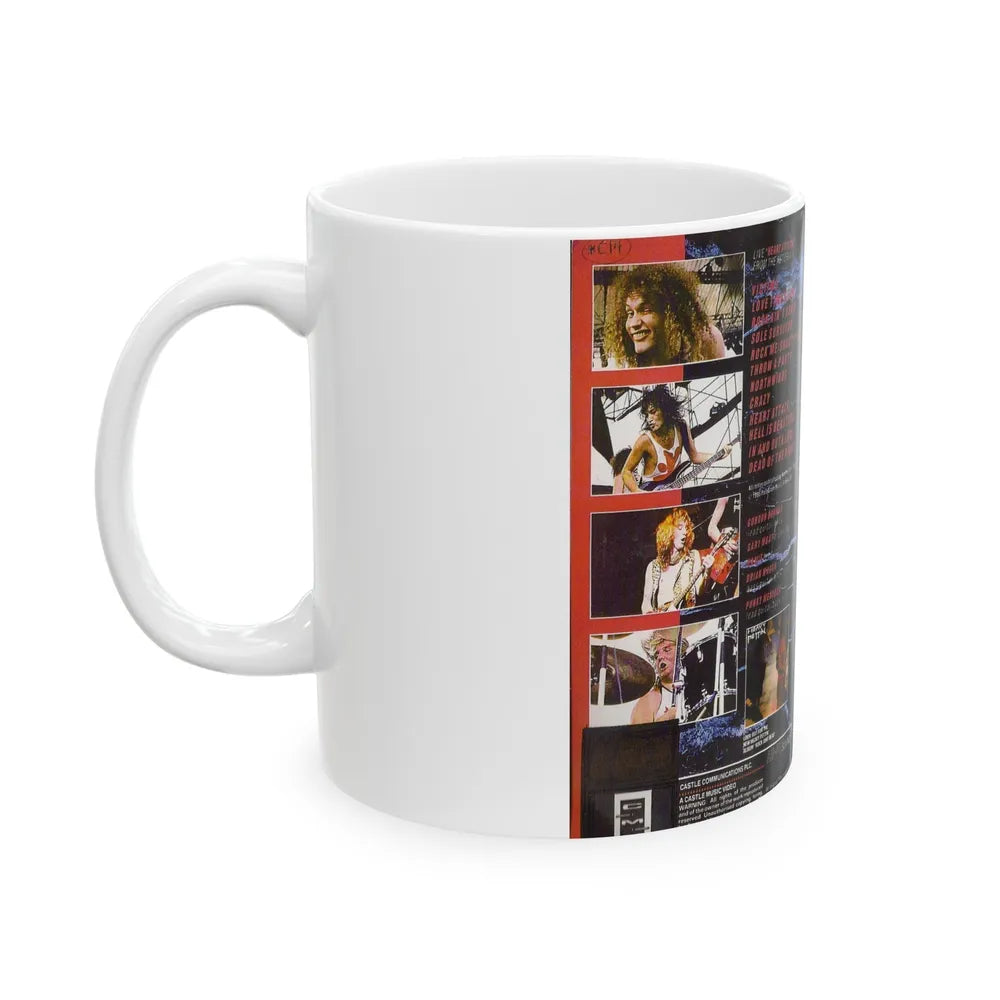 HEAVY PETTIN THE VIDEO (VHS COVER) - White Coffee Mug-Go Mug Yourself