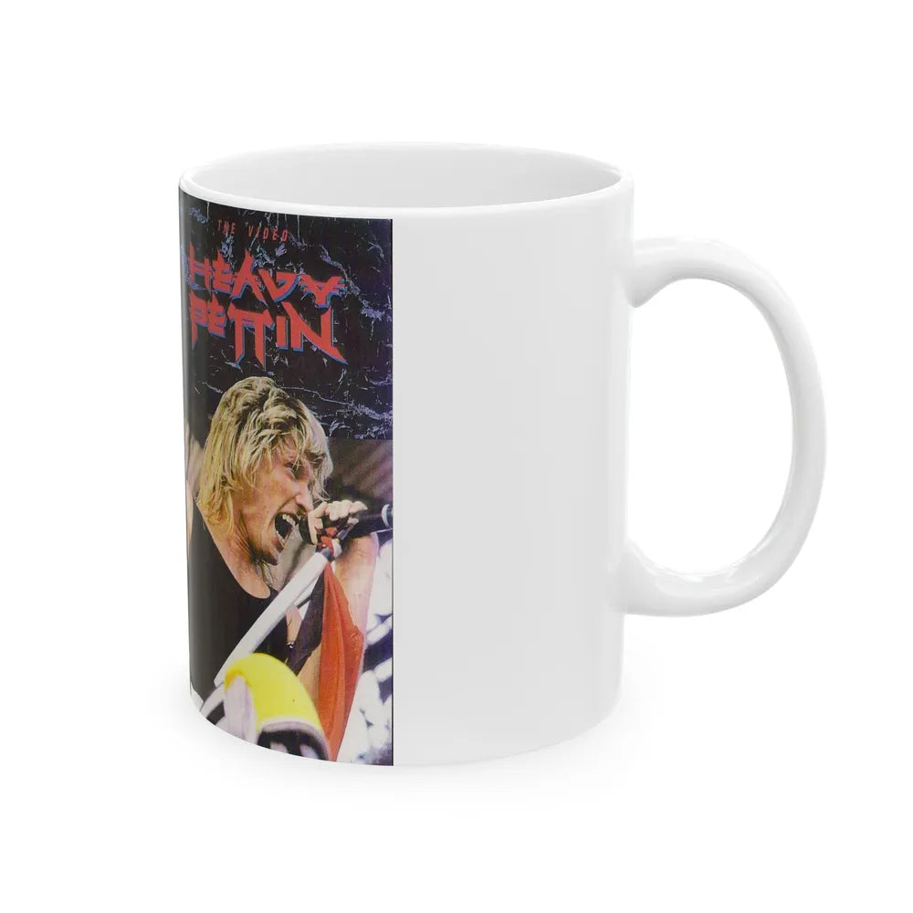 HEAVY PETTIN THE VIDEO (VHS COVER) - White Coffee Mug-Go Mug Yourself