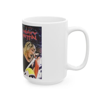 HEAVY PETTIN THE VIDEO (VHS COVER) - White Coffee Mug-Go Mug Yourself