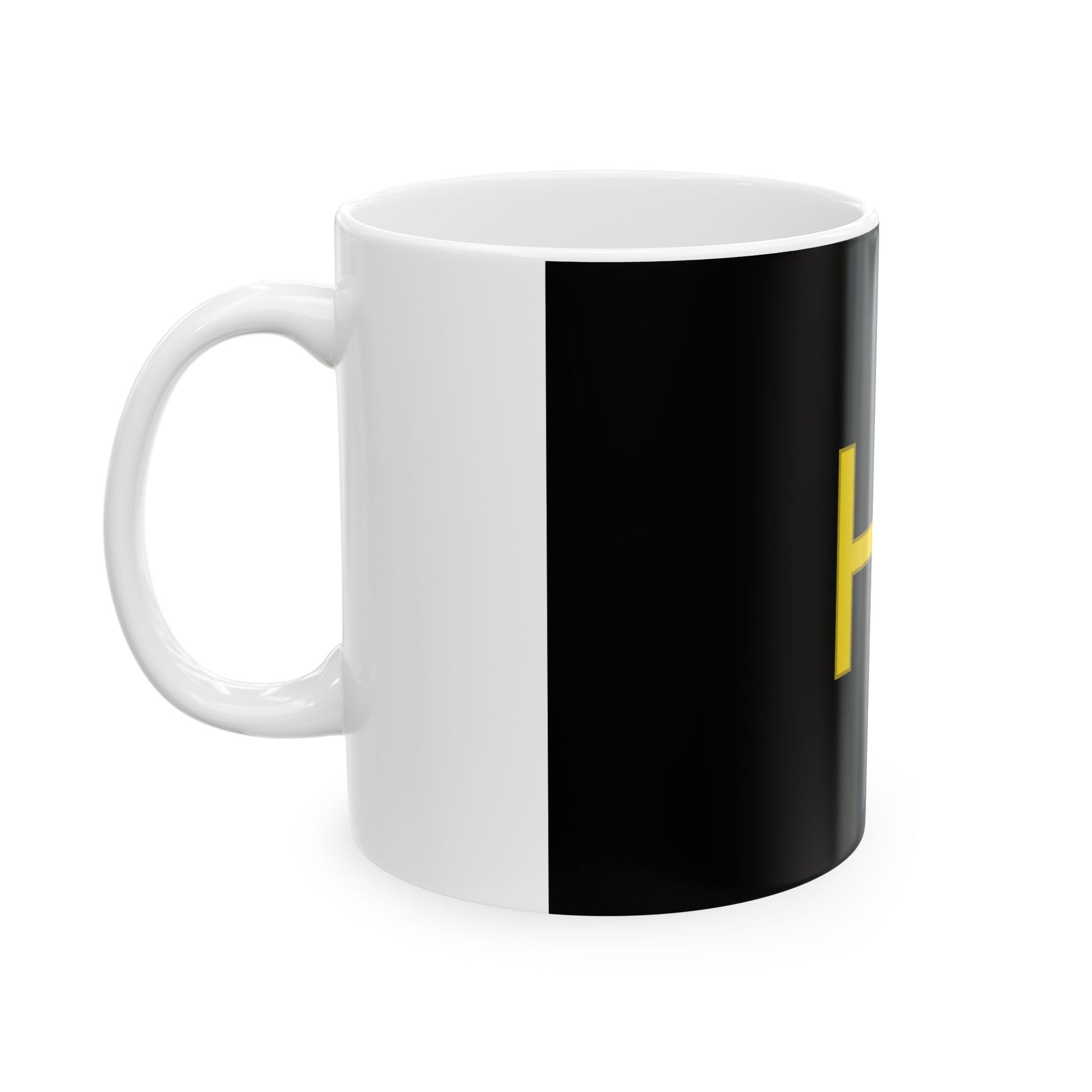 Hechtel-Eksel vlag (Belgium) White Coffee Mug-Go Mug Yourself