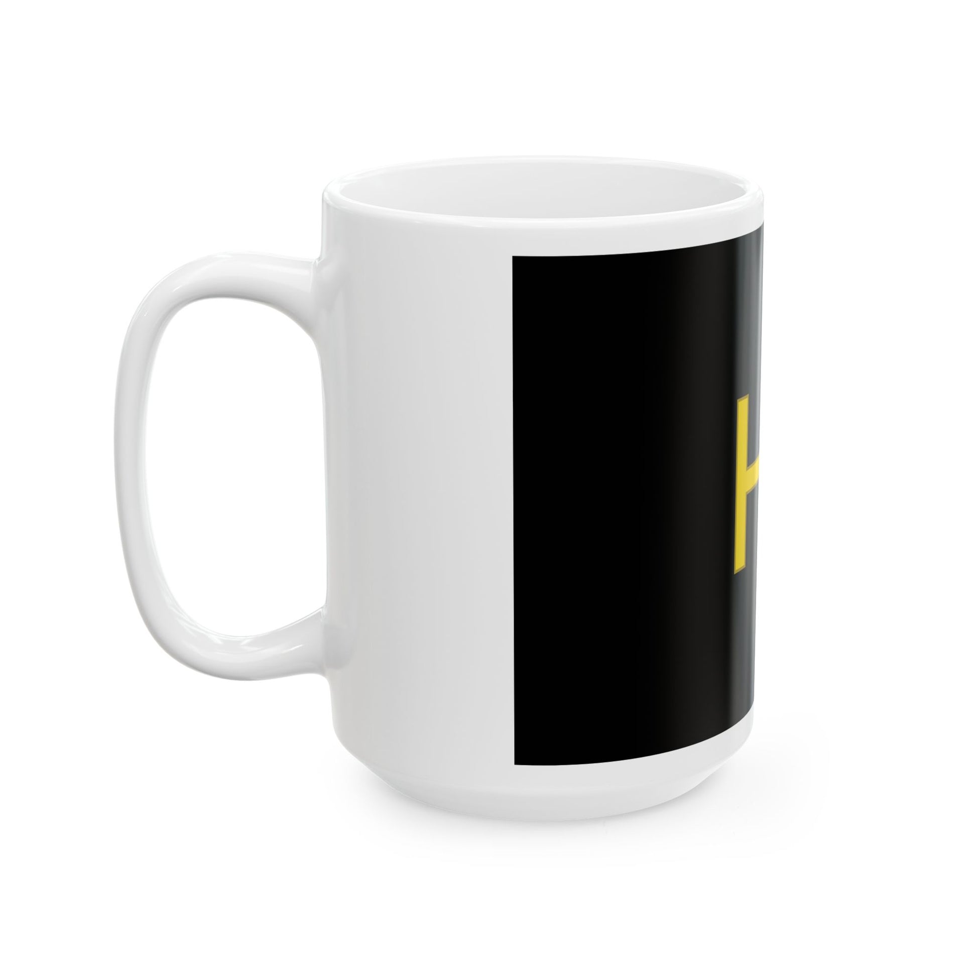 Hechtel-Eksel vlag (Belgium) White Coffee Mug-Go Mug Yourself