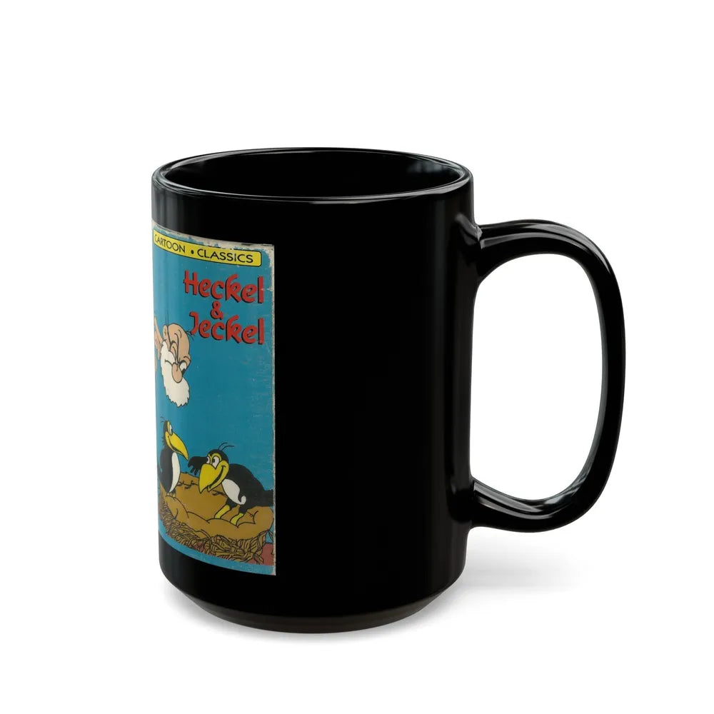 HECKEL AND JECKEL CARTOON CLASSICS (VHS COVER) - Black Coffee Mug-Go Mug Yourself