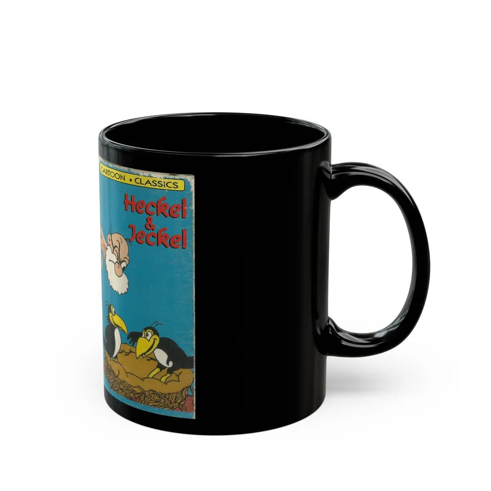 HECKEL AND JECKEL CARTOON CLASSICS (VHS COVER) - Black Coffee Mug-Go Mug Yourself