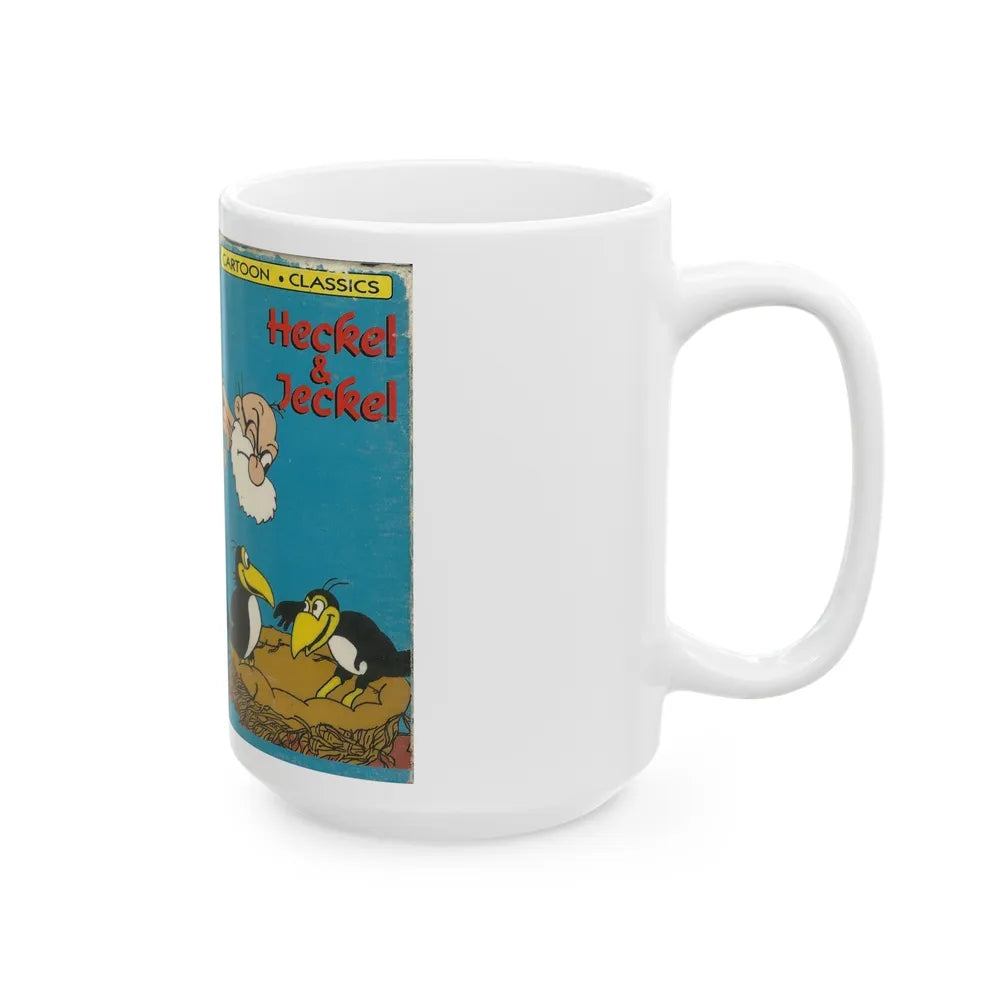 HECKEL AND JECKEL CARTOON CLASSICS (VHS COVER) - White Coffee Mug-Go Mug Yourself