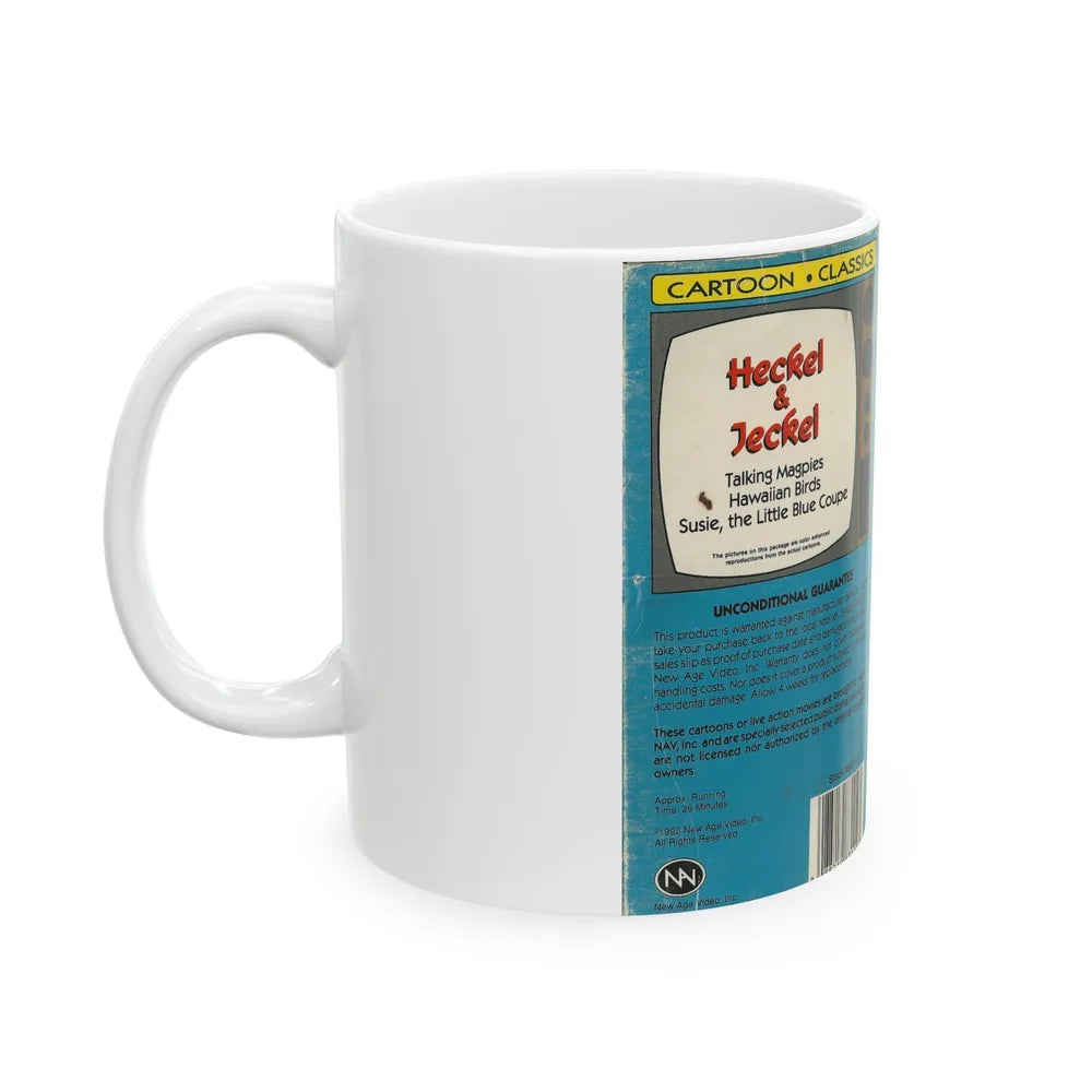 HECKEL AND JECKEL CARTOON CLASSICS (VHS COVER) - White Coffee Mug-Go Mug Yourself