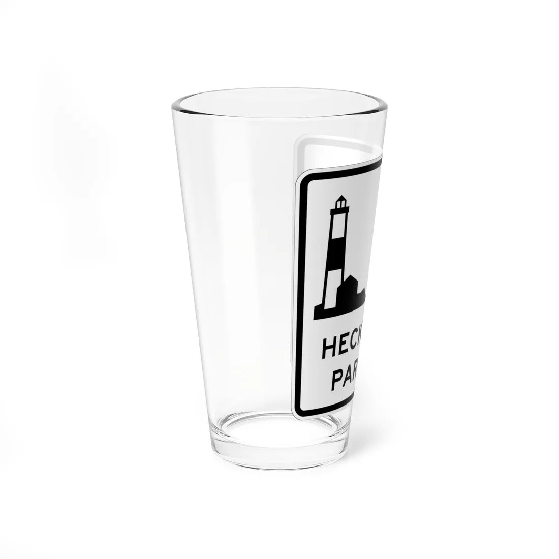 Heckscher Pkwy Shield (New York) (Road Sign) Pint Glass 16oz - Go Mug Yourself