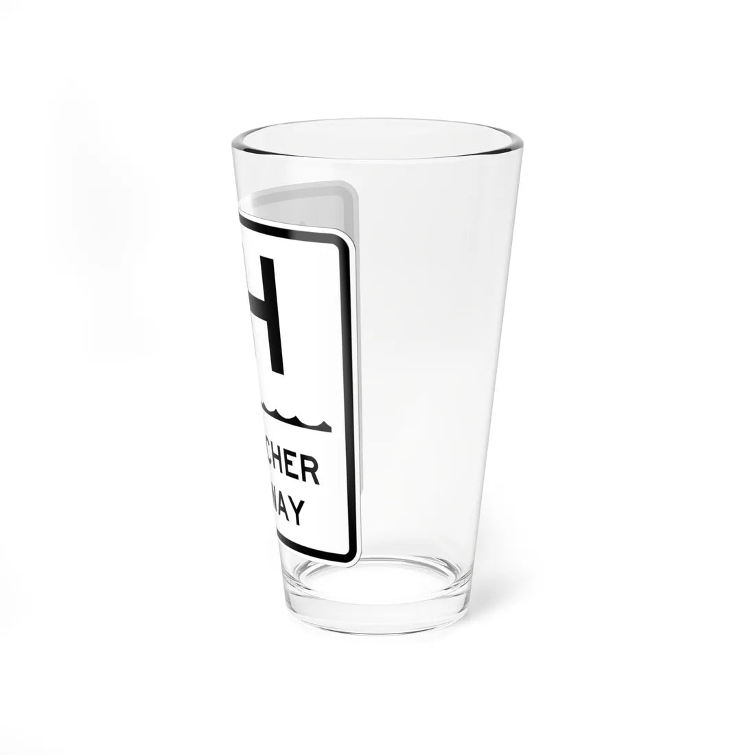 Heckscher Pkwy Shield (New York) (Road Sign) Pint Glass 16oz - Go Mug Yourself