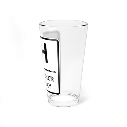 Heckscher Pkwy Shield (New York) (Road Sign) Pint Glass 16oz - Go Mug Yourself