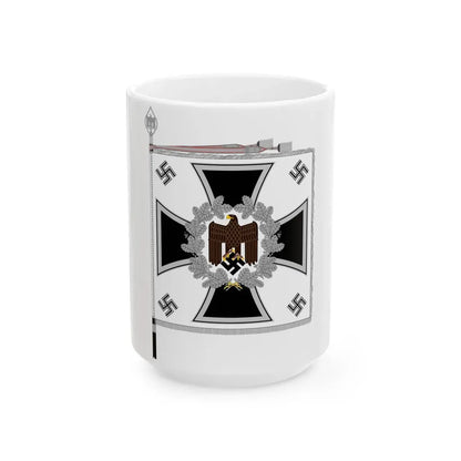 Heeresfahne Infanterie (Germany) White Coffee Mug 15oz - Go Mug Yourself