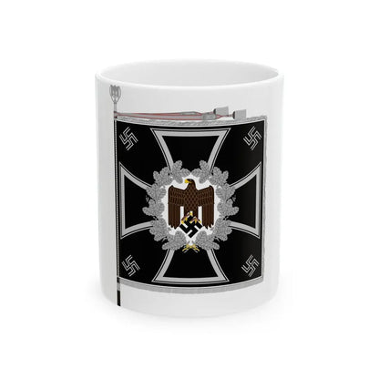 Heeresfahne Pioniere (Germany) White Coffee Mug 11oz - Go Mug Yourself