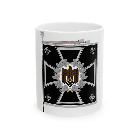 Heeresfahne Pioniere (Germany) White Coffee Mug 11oz - Go Mug Yourself