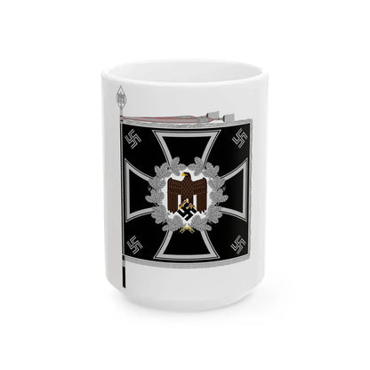 Heeresfahne Pioniere (Germany) White Coffee Mug 15oz - Go Mug Yourself