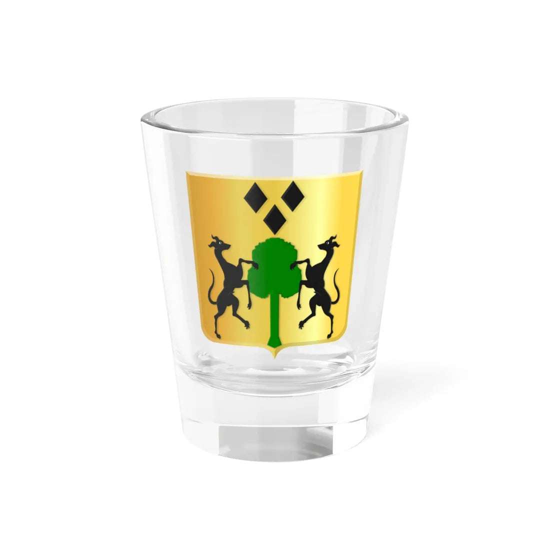 Heerjansdam wapen (Netherlands) (Coat of Arms) Shot Glass 1.5oz 1.5oz - Go Mug Yourself