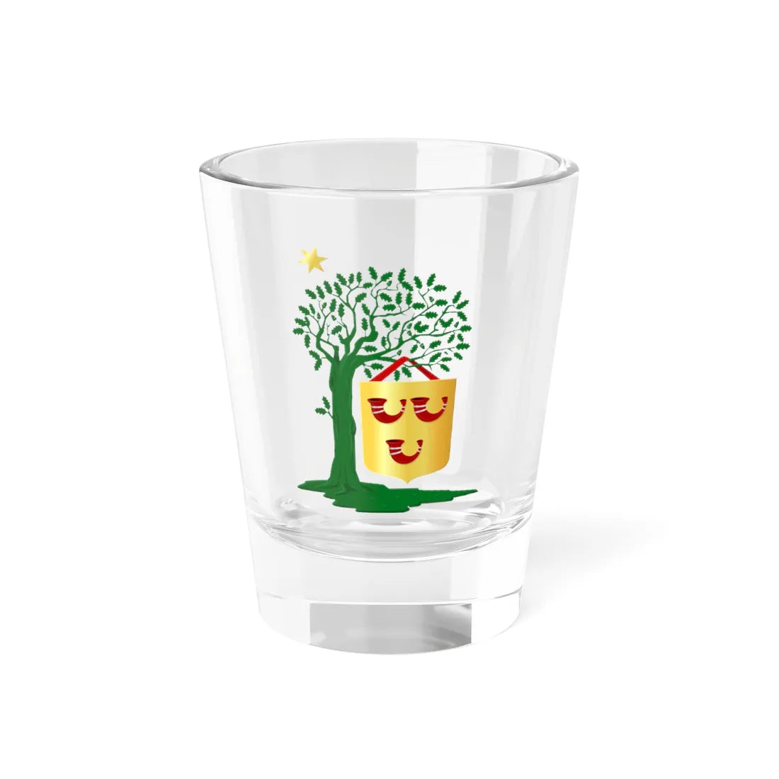 Heeze-Leende wapen (Netherlands) (Coat of Arms) Shot Glass 1.5oz 1.5oz - Go Mug Yourself
