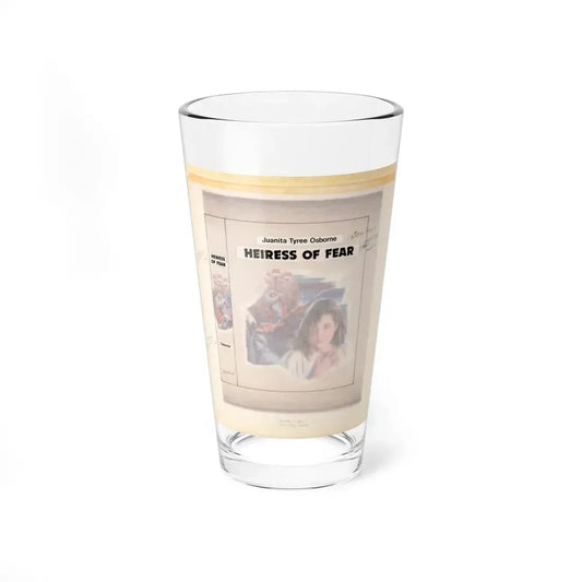 Heiress of Fear by Juanita Tyree Osborne (Avalon Books, 1985) - Pint Glass 16oz 16oz - Go Mug Yourself