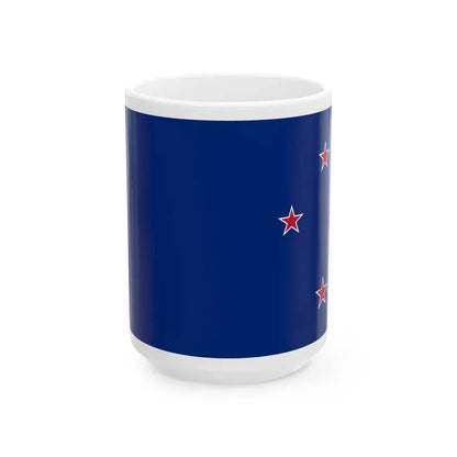 Helen Clarks New Zealand Flag (New Zealand) White Coffee Mug 15oz - Go Mug Yourself