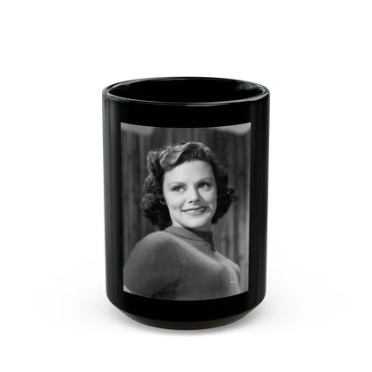 Helen Mack #05 (Vintage Female Icon) Black Coffee Mug-15oz-Go Mug Yourself