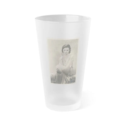 Helen Mack #06 (Vintage Female Icon) Frosted Pint Glass 16oz-16oz-Frosted-Go Mug Yourself