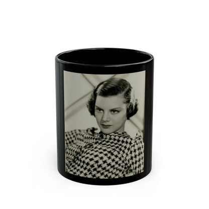 Helen Mack #09 (Vintage Female Icon) Black Coffee Mug-11oz-Go Mug Yourself