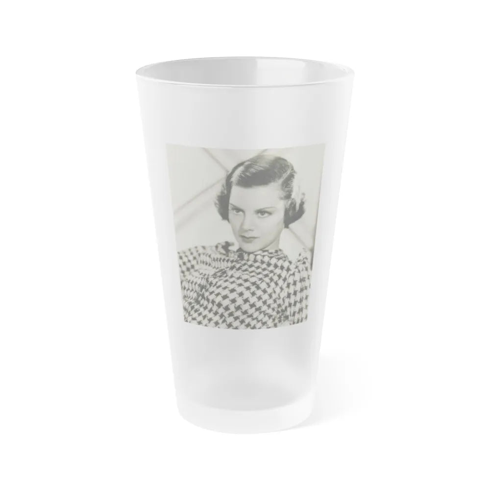 Helen Mack #09 (Vintage Female Icon) Frosted Pint Glass 16oz-16oz-Frosted-Go Mug Yourself