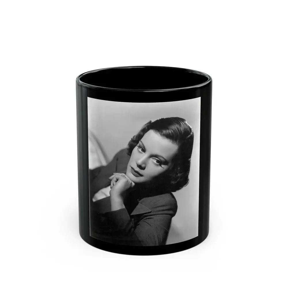 Helen Mack #21 (Vintage Female Icon) Black Coffee Mug 11oz - Go Mug Yourself