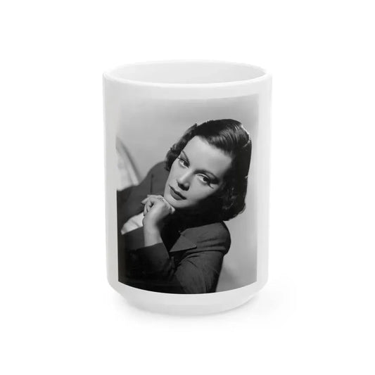 Helen Mack #21 (Vintage Female Icon) White Coffee Mug 15oz - Go Mug Yourself
